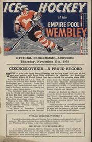 WEMBLEY ALL STARS V CANADA (SUDBURY WOLVES) 1949 ICE HOCKEY PROGRAMME