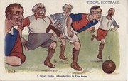 FISCAL FOOTBALL 1904 (JOSEPH CHAMBERLAIN AND JOHN BULL) POSTCARD