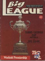 AUSTRALIA V NEW ZEALAND (TRANS-TASMAN CUP) 1982 RUGBY LEAGUE PROGRAMME
