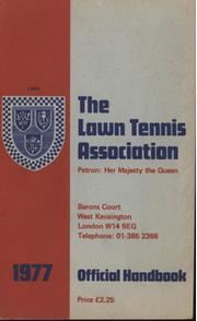 THE LAWN TENNIS ASSOCIATION OFFICIAL HANDBOOK 1977