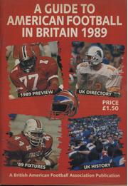 A GUIDE TO AMERICAN FOOTBALL IN BRITAIN 1989