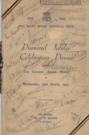 OLD BLUES RUGBY FOOTBALL CLUB (CHRIST