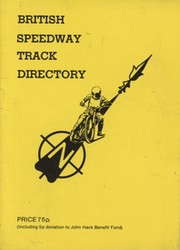 BRITISH SPEEDWAY TRACK DIRECTORY