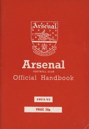 ARSENAL FOOTBALL CLUB 1974-75 OFFICIAL HANDBOOK