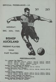 BISHOP AUCKLAND PRESENT PLAYERS V PAST PLAYERS (FRIENDLY MATCH) 1960-61 FOOTBALL PROGRAMME
