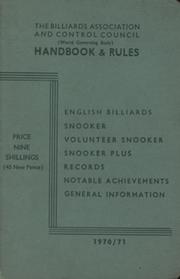 THE BILLIARDS ASSOCIATION AND CONTROL COUNCIL HANDBOOK & RULES