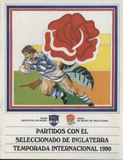 ARGENTINA V ENGLAND 1990 RUGBY UNION PROGRAMME (FIRST TEST)