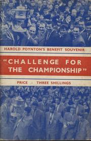 CHALLENGE FOR THE CHAMPIONSHIP - THE HAROLD POYNTON BENEFIT SOUVENIR