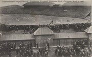 SCOTLAND V ENGLAND 1908 FOOTBALL POSTCARD