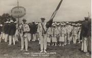 FRANCE OLYMPIC TEAM (OPENING CEREMONY) 1924 PARIS OLYMPICS POSTCARD