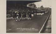 GREAT BRITAIN OLYMPIC TEAM (OPENING CEREMONY) 1924 PARIS OLYMPICS POSTCARD