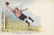 FOOTBALL CARTOON POSTCARD - "I