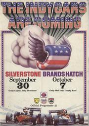 DAILY EXPRESS AND MAIL INDY CAR TROPHY 1978 OFFICIAL PROGRAMME