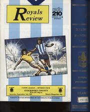 READING FC OFFICIAL PROGRAMMES FOR THE SEASON 1983-84