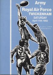 ARMY V ROYAL AIR FORCE 1992 RUGBY UNION PROGRAMME