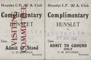 HUNSLET V AUSTRALIA 1937-38 RUGBY LEAGUE TICKET