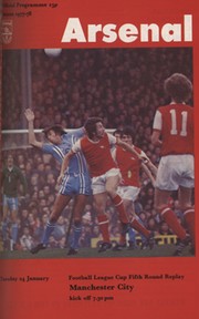 ARSENAL 1977-78 BOUND SET OF HOME FOOTBALL PROGRAMMES