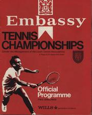 EMBASSY TENNIS CHAMPIONSHIPS 1970 (WEMBLEY EMPIRE POOL) OFFICIAL PROGRAMME