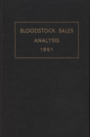 BLOODSTOCK SALES ANALYSIS 1951