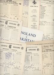 PAKISTAN 1962 CRICKET TOUR TO ENGLAND - 7 SCORECARDS