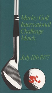 BALLESTEROS/MILLER V BARNES/JACKLIN 1977 (MARLEY INTERNATIONAL CHALLENGE) SIGNED GOLF PROGRAMME