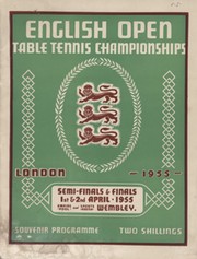 ENGLISH OPEN TABLE TENNIS CHAMPIONSHIPS - SOUVENIR PROGRAMME 1955