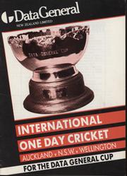 AUCKLAND V NSW V WELLINGTON 1986 CRICKET PROGRAMME 
