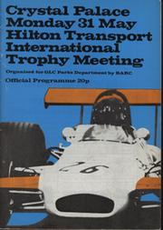 HILTON TRANSPORT INTERNATIONAL TROPHY MEETING 1971 MOTOR RACING PROGRAMME