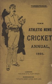 ATHLETIC NEWS CRICKET ANNUAL 1895