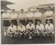 ENGLAND 1960 (V SPAIN) FOOTBALL TEAM PHOTOGRAPH