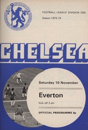 CHELSEA 1973-74 BOUND SET OF HOME FOOTBALL PROGRAMMES