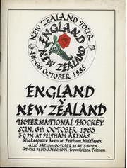 ENGLAND V NEW ZEALAND 1985 HOCKEY PROGRAMME