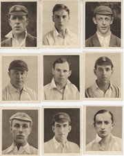 FAMOUS CRICKETERS 1924 (R & J HILL) CIGARETTE CARDS - SET OF 50