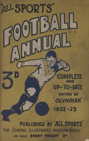 ALL SPORTS FOOTBALL ANNUAL 1922-23