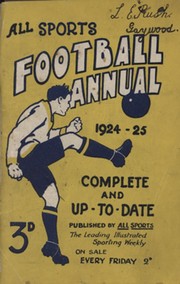ALL SPORTS FOOTBALL ANNUAL 1924-25
