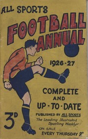 ALL SPORTS FOOTBALL ANNUAL 1926-27