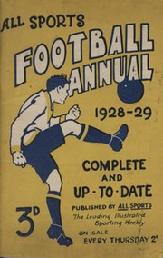 ALL SPORTS FOOTBALL ANNUAL 1928-29