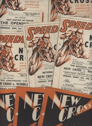 NEW CROSS SPEEDWAY PROGRAMMES 1947-49 (X13)