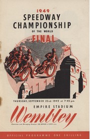 SPEEDWAY CHAMPIONSHIP OF THE WORLD 1949 - FINAL PROGRAMME