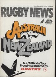 AUSTRALIA V NEW ZEALAND 1979 RUGBY UNION PROGRAMME