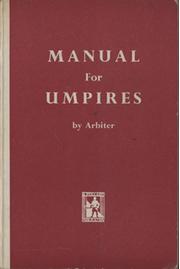 MANUAL FOR UMPIRES (HOCKEY)