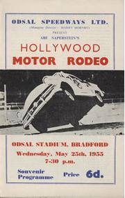 HOLLYWOOD MOTOR RODEO 1955 SOUVENIR PROGRAMME