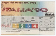 ARGENTINA V WEST GERMANY 1990 (WORLD CUP FINAL) FOOTBALL TICKET
