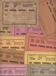 SPORTING MIRROR LETTER CARDS - FOOTBALL TEAMS AND STARS 1948/49 SEASON (13 ITEMS)