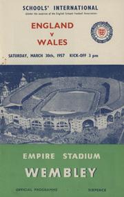 ENGLAND  V WALES (SCHOOLS