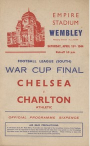 CHELSEA V CHARLTON ATHLETIC 1944 (WARTIME CUP FINAL) FOOTBALL PROGRAMME