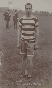 G.C. FOSTER (JAMAICAN SPRINTER & CRICKETER) ATHLETIC POSTCARD