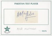 ASIR MUJTABA (PAKISTAN) CRICKET AUTOGRAPH