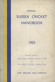 OFFICIAL SUSSEX CRICKET HANDBOOK 1955