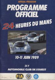 LE MANS 1989 - OFFICIAL PROGRAMME